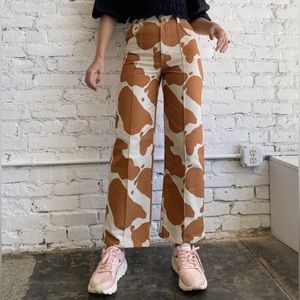 Lisa Says Gah Robyn High-Waisted Jean Cow Print